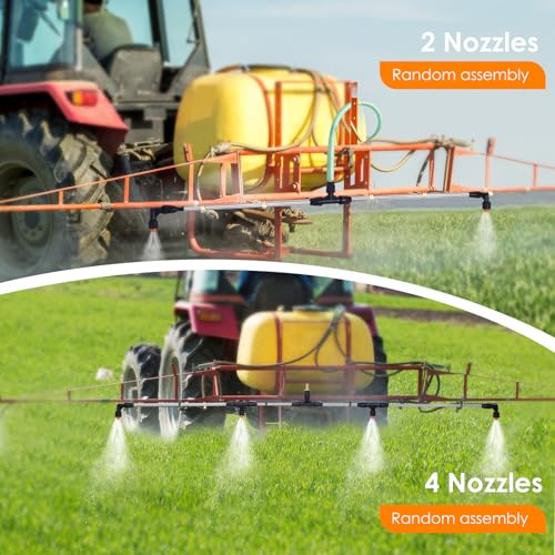 Metal 4-Nozzle Poly Boom Wand – Easy-to-Assemble Sprayer Boom for Your Tractor or ATV Spray System
