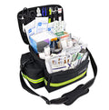 Lightning X Products Lightning X Mid-Sized First Responder EMT Bag | LXMB25 Fully Stocked Aid Kit w/ 200+ BLS Supplies - Black - color: Black