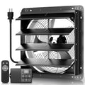 Xcity 24" Smart Shutter Exhaust Fan with Remote, 150W | Remote-controlled 3100 CFM exhaust fan with variable speed, timer and 6 ft power cord for easy setup - size: 24 Inch