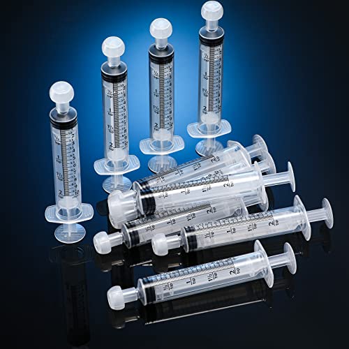 Boao 10 Pack Plastic Syringes Without Needle for Epoxy Resin,10 Ml | Measuring Syringe for Precise Measuring, Epoxy Applicator in Resin Crafts Labs Pet Feeding Oil Glue liquid Dispensing - size: 10 ML