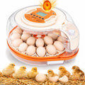 Smart Egg Incubator with Voice Control, 26 Chicken Eggs | Hatches 26 chicken or 59 bird eggs; automatic egg turner with thermometer seat, humidity control and water reservoir.
