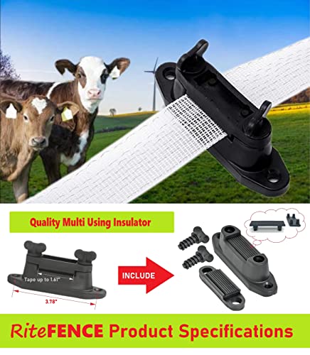 Electric Fence Tape Clamp/Corner/Stretch/Tensioner Insulator Screwlock Polytape Nail & Screw on Wood Post PK25 - size: PK25