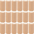 AZEN 18 Pack Self Adhesive Bandage Wrap, 4" X 5 Yards Elastic Cohesive Bandage Wrap, Skin Color Athletic Tape, Ankle Tape, Tattoo Grip Tape Wrap, Vet Wrap - color: Beige, size: 4IN - 18Pack