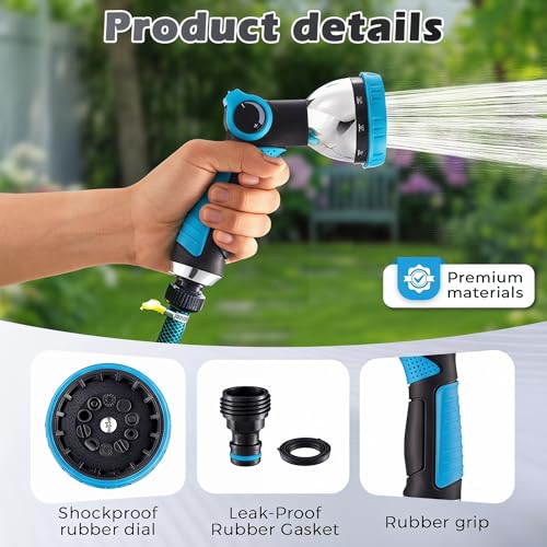 Garden Hose Nozzle High Pressure Leak Proof Spray Water Hose Nozzle Sprayer