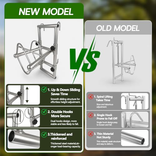Sturdy Goat & Sheep Stand – Portable Livestock Stand with Bottom Hook, Adjustable Height for Milking, Shearing, Hoof Trimming & Grooming, Fence Mount for Farm & Ranch
