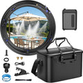 IGRL 26FT Portable Misting System for Cooling, Misters for Outside Patio with 20L Foldable Tank, 6000mAh Pump & 6 Adjustable Brass Nozzles for Umbrella, Camping, Golf Cart, Sport