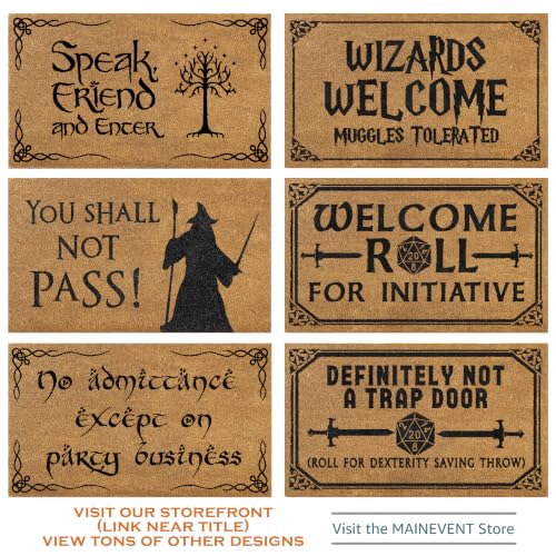 Welcome to the Salty Spittoon Door Mat 30x17 Inch, Funny Welcome Mat Coir | Funny Home Decor, Fan-Inspired Design, Pop Culture Decor, Natural Coir Fibers, Pvc Backing, Dirt Scraper, Unique Fan Gift