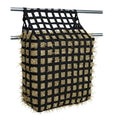 Tahoe Web Gate Slow Feed Hay Feeder – Attaches to Gate or Pipe Fence with 10 Quick Grip Straps, 2" Openings, Holds 5–6 Flakes, Super Tough Bottom®, Easy-Fill Design, 1-Year Warranty