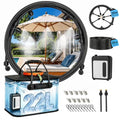 Bluepro 50FT Portable Misting System,Outdoor Water Cooling Mister with Pump