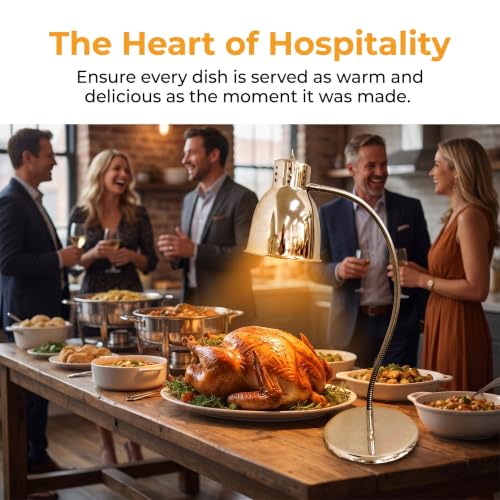 Single Bulb Heat Lamp for Food 250w Food Warming Light Buffet Warmer Lamps for Fries,Fried Food,Pizza,Donuts,Pastas