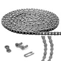 Tandefio #41 20 ft Roller Chain for Gate Openers Carbon Steel Operator Chain with 2 Connecting Links for Extension Replacement Electric Automatic Sliding Gate Opener Garage Hanger Door Karts Bike - size: 20 ft, style: #41