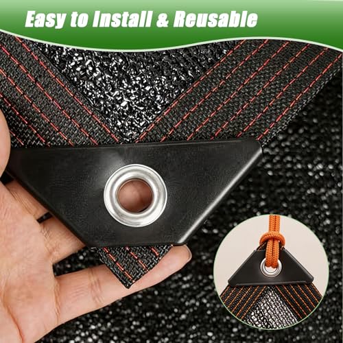 Storystore 40% Shade Cloth, 20Ft x 20Ft Heavy Duty UV Mesh with Grommets | Optimal Sunlight Balance | Heavy-Duty HDPE Mesh | Rust-Resistant Grommets | Heat Relief | Versatile Coop & Plant Cover - size: 20Ft x 20Ft