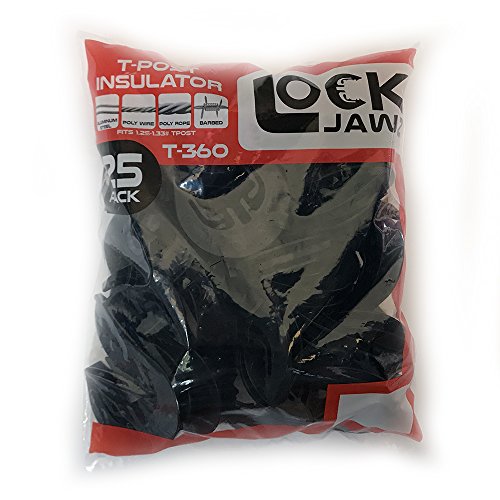 T-360 Electric Fence T-Post Insulator - Black (25/pk)