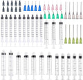 25 Pack 1ml, 3ml, 5ml, 10ml, 20ml Glue Dispenser with 14ga, 16ga, 18ga, 20ga, 22ga Dispensing Accessories and Caps, for Measuring and Refilling, Glue Applicator or Oil - size: 25 Count (Pack of 1)