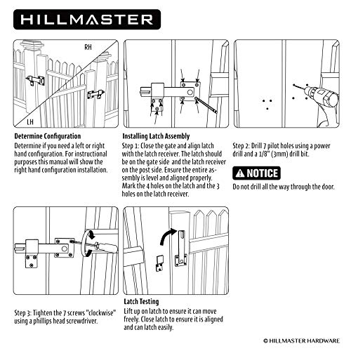 HILLMASTER Sturdy 6" Farm Flip Fence Gate Latch, Barn Door Lock Flip Latch Hardware, Rustic Gate Lock for Cabinet, Shed, Sliding Doors, Matte Black (Pack of 2) - size: 6in (Pack of 2)
