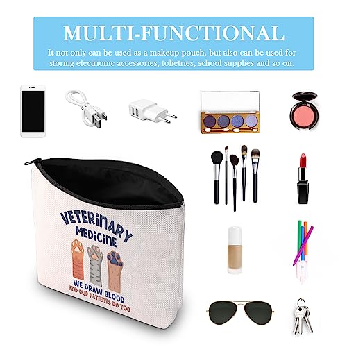 GJTIM Veterinarian Gift Vet Tech Appreciation Graduation Gift Veterinary Medicine Makeup Bag Vet Tech Kit (Veterinary Medicine Bag)