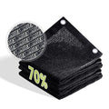 70% Patio Shade Cloth 3×8 FT with Grommets, Outdoor Sun Shade Fabric UV Protection for Backyards, Chicken Coop, Greenhouse, Carport, Garden, Black - size: 70%-0 3 × 0 8 FT
