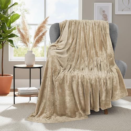 Utopia Bedding Ultra Soft Fleece Bed Blanket Throw Size Camel (50x60 Inch) | Microfiber Plush Warm Lightweight Breathable Cozy Blanket Anti-Static, All Season Use, Gift for Women and Men - color: Camel, size: Throw (50x60 Inch)