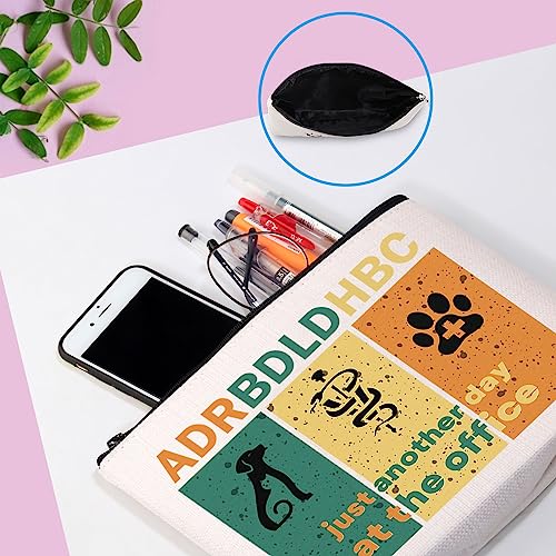 GJTIM Vet Tech Makeup Bag Veterinarian Appreciation Gift Veterinary Medicine Graduation Gift Veterinary Nurse Assistant Zipper Pouch (ADRBDLDHBC Bag)