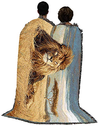 Pure Country Weavers King of The Pride Blanket by Lucie Bilodeau - Gift Tapestry Throw Woven from Cotton - Made in the USA (72x54) - color: King