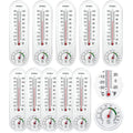 10 Pcs Indoor Outdoor Thermometer Hygrometer for Wall with ℃/℉ | Humidity Gauge Meter Monitor, with Celsius/fahrenheit, for Room Patio Greenhouse Cellar Field Cellar Garden Closet