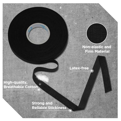 OK TAPE 8 Rolls Athletic Tape, 0.3 Inch Finger Tape, Jiu Jitsu Sports Tape | for BJJ, Boxing, Climbing, Add Grip & Protect Fingers and Toes (0.3" x 45 Ft, Black) - color: 0.3-black, size: 15 yards