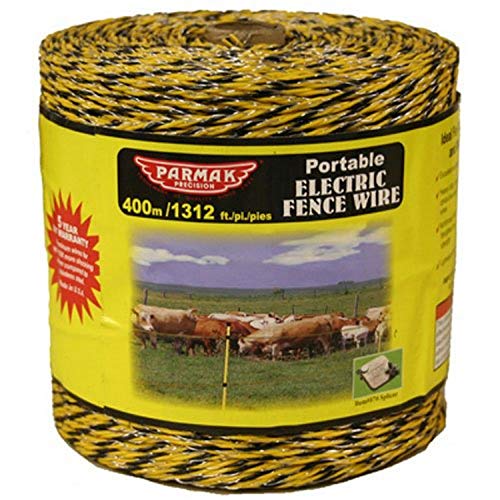 Baygard Electric Fence Yellow/Black Wire - 1312 Feet 00122 - size: 1312 ft.