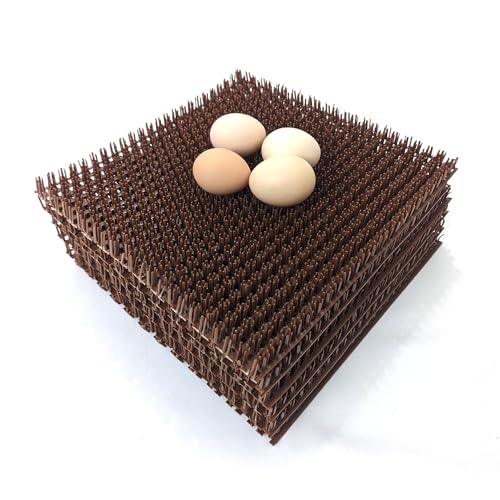 Hen's Choice™ - Chicken Nesting Box Pads x6 | Washable Plastic Nesting Box Liner | Chicken Bedding for Coop - size: 12" x 12" (x6 std)
