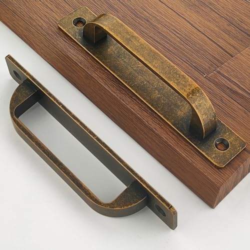 12 Pack 5 Inch 128 mm FlatCopper Cabinet Handles Aluminum Cabinet Pulls Drawer Pulls - color: FlatCopper, size: 5 Inch