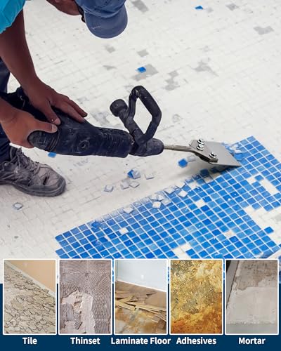 Firecore SDS Plus Floor Scraper,4 Inch Wide Tile Thinset Removal Chisel Bit | 4" x 10" Tile Removal Chisel for SDS Plus Rotary Hammer Drill, Alloy Steel Shovel Bit for Ceramic Cement Thinset Mortar Vinyl - style: SDS Plus Floor Scraper