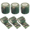 Breathable Bandage Wrap, Green Camouflage, 6 Pack, 2" x5 Yards | Self Adhesive, Vet Tape, Elastic Cohesive Wrap, Self-Adherent Sports Tape, For Pets Athletic - color: Green Camouflage