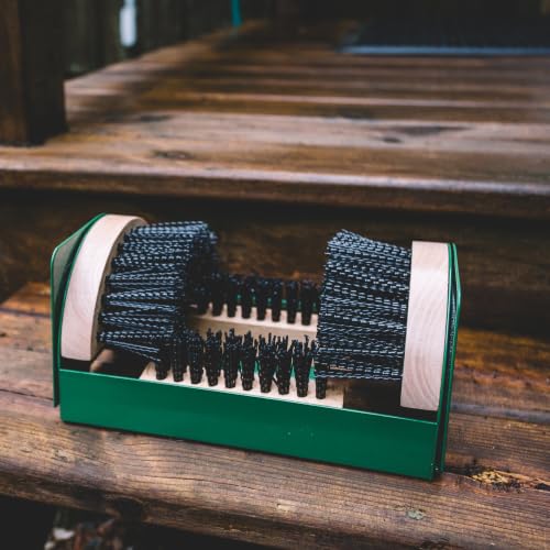 Legacy Boot Scrubber, Upgraded Bristles and Frame Strength - Shoe Scraper & Boot Cleaner Brush - color: Green