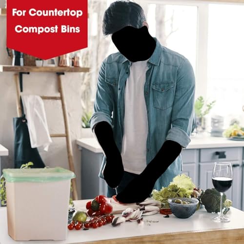 Compost Bags, Compostable Trash Bags 3 Gallon Compostable Bags 200 Count Small Compost Bags for Countertop bin Extra Thick 0.71 Mil. ASTM D6400 Certified By BPI and TÜV AUSTRIA (3 Gallon, 200 Units) - size: 200 Count (Pack of 1), style: 3 Gallon
