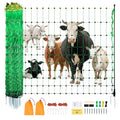 VEVOR Electric Fence Netting, 50" H x 164' L, Livestock Net Fencing with Posts & Stakes, Portable Mesh Nets for Goats, Sheep, Deer, Hogs, Dogs, Electric Fencing for Backyards, Gardens, Farms, Ranches - size: 50in x 164ft, style: Livestock