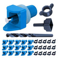 Lil'Clucker Horizontal Chicken Waterer Nipples, Pack of 15 Chicken Nipple Waterer with Drill Bits, Easy Install Automatic Chicken Waterer System, No Leak Chicken Water Feeder, Poultry Waterer - Blue - color: Blue