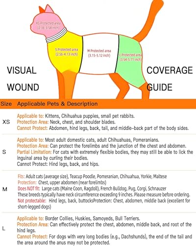 Cat Small Dog Recovery Collar, Cute Neck Cone After Surgery, Adjustable Pet E Collar, Wound Healing Protective Cone Surgery Recovery Elizabethan Collars for Small Pet (S(Within 4lb), Colorful) - size: S