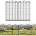 INJOPEXI Decorative Garden Fence 6 Panels 13ft (L)×42in (H) Animal Barrier Fences with 6 Panels Rustproof Metal Wire No Dig Rabbit Fencing Dog Fence for Outdoor Backyard Patio - Without Fence Gate - size: 6 Panels 13ft(L)-42"(H) - Without Gate