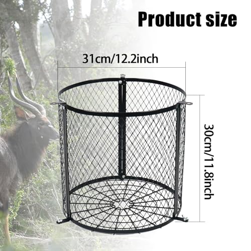 Deer Feeder Varmint Guard - Keep Wildlife Away from Your Feeder, 12.3” x 11.8” Varmint Cage for Feeder,Suit Varmint Guard for All Kinds of Weather Conditions.