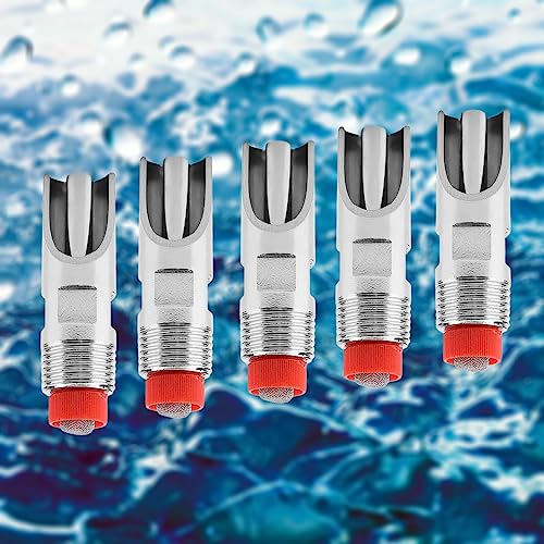 Pack of 10 Pig 1/2" NPT Pig Nipple Waterer for Barrel Kit Stainless Steel Automatic Pig Waterer with Filter Pig Nipple Drinker for Sows Piglets Dogs