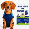 Surgi Snuggly Dog Surgery Recovery Suit, Cone Alternative, Spay/Neuter SL | Dog Recovery Suit for Dogs — Veterinarian-Invented Surgical Suit & Recovery Onesie with Easy Bathroom Access After Surgery - color: Double Blue, size: Small Long (L-12"-15" | G-14