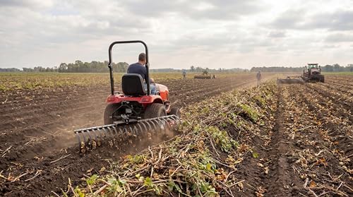 IMPACT IMPLEMENTS® Cat-0 Agricultural Field Landscape Rake with Spring Steel Tines for Quick Clearing of Field Debris, Leaves, Thatch and More.