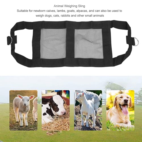 Haofy Animal Weighing Sling High Toughness Easy to Scale Bag Sling for Lambs Goats Alpacas Newborn Livestock Dogs, Dog Lifting Harness Pet Supply