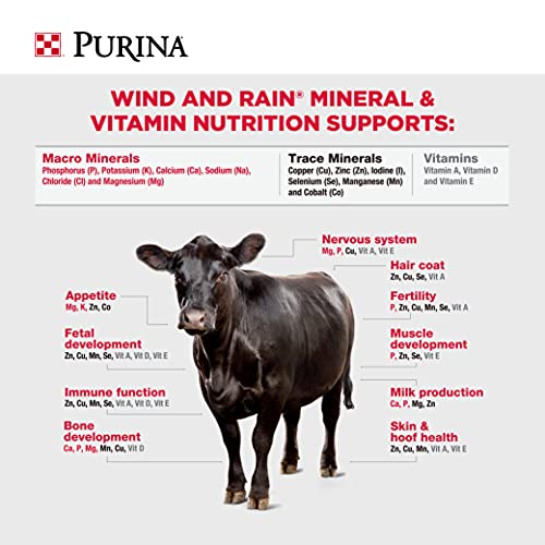 Purina Animal Nutrition Wind and Rain Storm Texas All Season 7.5 Complete Cattle Mineral