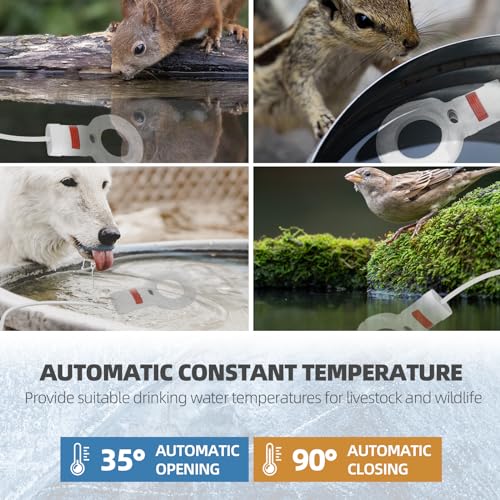500W Trough Heater & Stock Tank De-Icer - Made from Aluminum with Teflon Coating for Better Corrosion Resistance