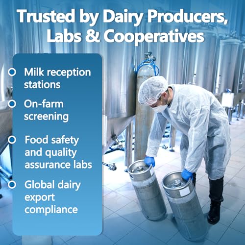 Raw Milk Antibiotic Residue Test Kit – β-Lactam Screening, 5-Minute Results, Test Kit for Dairy Quality Control 12Tests/Kit