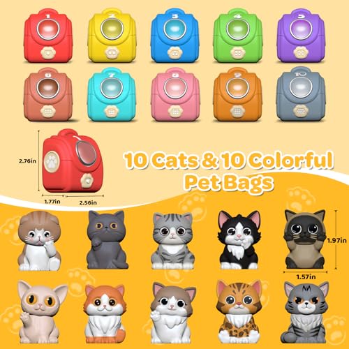 Letapapa Toddler Toys for 1-3 Year Old, Montessori Toys Themed Dog for Baby | Educational Counting, Matching & Sorting Toys Activities, Fine Motor Skills Christmas Birthday Gifts for Baby Boy Girl 12-18M - style: KITTEN