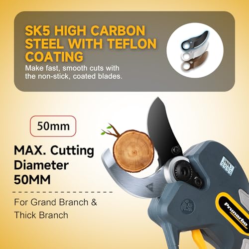 50mm/2" Heavy-Duty Electric Pruning Shears Tool Only | Professional Secateurs Compatible With Makita 18V Batteries, Brushless Power for Large Branches & Commercial Pruning - style: PR-E50-Body