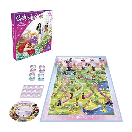 Hasbro Gaming Chutes and Ladders: Disney Princess Edition Board Game
