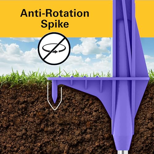 Zareba 4-Foot Step-in Electric Fence Posts - 50 Pack for Electric Fence System - Sturdy & Easy Installation - A-48P, Purple - Easy to Install Step in Fence Posts, Includes 50 - style: 50 Purple Posts