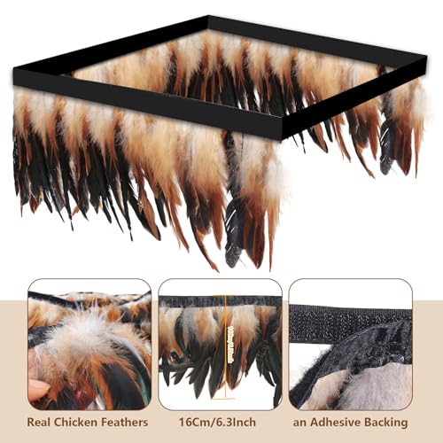 6.5FT Feathers for Chick Brooder Heating Plate,Warm and Secure As They Would Under a Mother Hen, Cuttable, Compatible with Most Chick Brooder Sizes (1Pcs 6.5FT)
